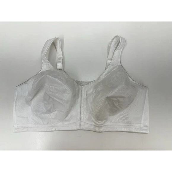 Playtex 18 Hour Womens Bra Size 46DD White Front Clasp WPosture Boost E525 - Picture 1 of 9
